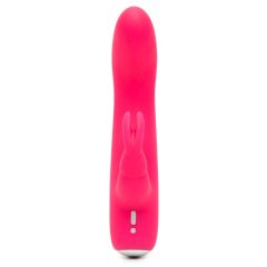   Happyrabbit Mini Rabbit - vodoodporen vibrator za polnjenje z žgečkljivim vzvodom (roza)