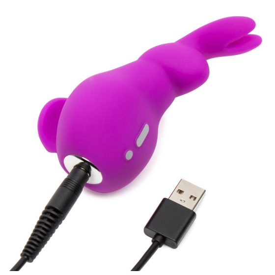 Happyrabbit Clitoral - vodoodporen, polnilni vibrator za klitoris zajček (vijolična)