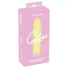 Cuties Mini Yellow - polnilni silikonski vibrator (rumena)
