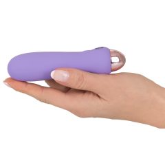   Cuties Mini Purple - vibrator s silikonskimi palicami za polnjenje (vijolična)