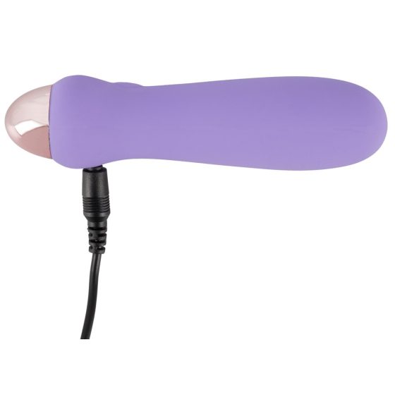 Cuties Mini Purple - vibrator s silikonskimi palicami za polnjenje (vijolična)