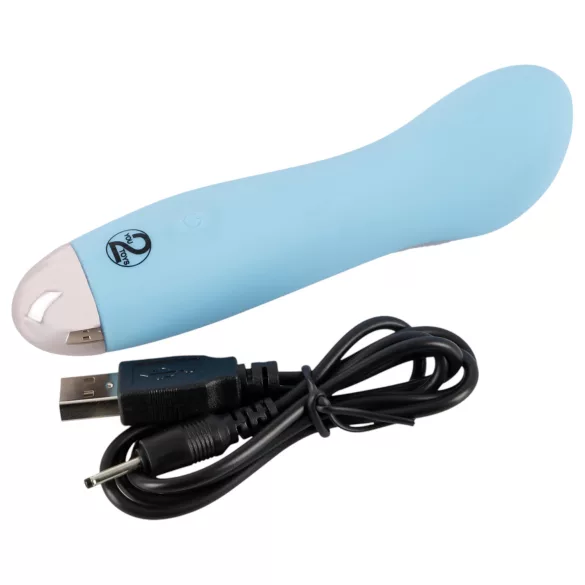 You2Toys - Cuties Mini Blue - akumulatorski, G-točkovni vibrator (turkizen)