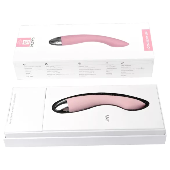 Svakom Amy - vibracijski stimulator G-točke - polnjenje USB - roza