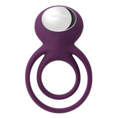   Svakom Tammy - vibracijski obroček za testise in penis na baterije (vijolične barve)