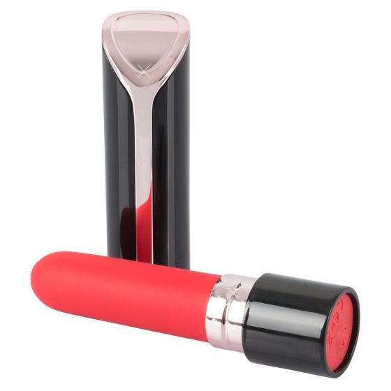 You2Toys - vibrator s šminko za polnjenje (rdeče-črno)