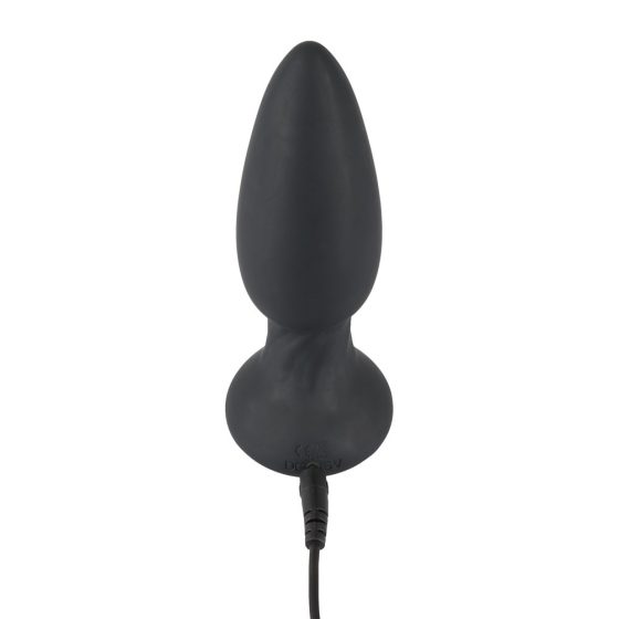 Black Velvet - radijski analni vibrator za polnjenje (črn)