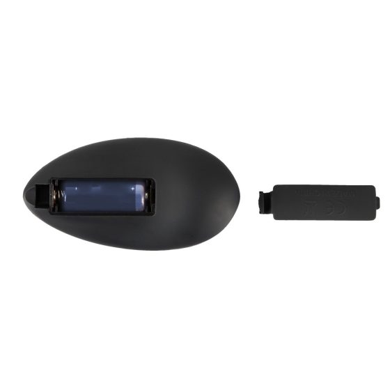 Black Velvet - radijski analni vibrator za polnjenje (črn)