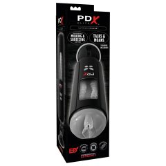   PDX Ultimate Milker - Masturbator z glavo penisa in pičko za polnjenje (črn)