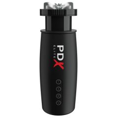   PDX Elite Moto Bator 2 - sesalni, vibracijski masturbator za pičko (črn)
