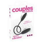   Couples Choice - Dvojni vibrator z možnostjo polnjenja (črn)