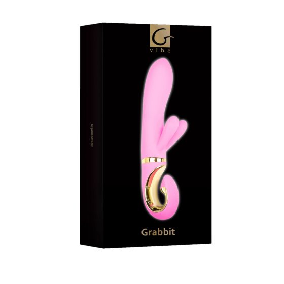 G-Vibe GRabbit - vibrator za točko G s 3 motorji za polnjenje (roza)