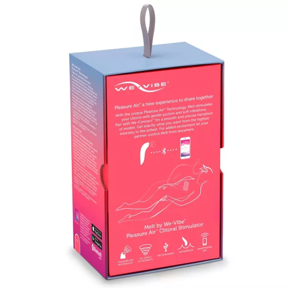 We-Vibe Melt - Aplikacijo upravljani stimulator klitorisa z zračnimi valovi (koralni)
