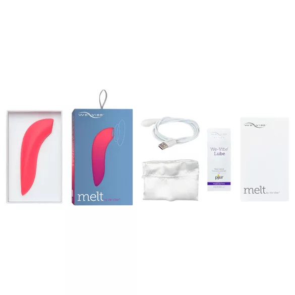 We-Vibe Melt - Aplikacijo upravljani stimulator klitorisa z zračnimi valovi (koralni)