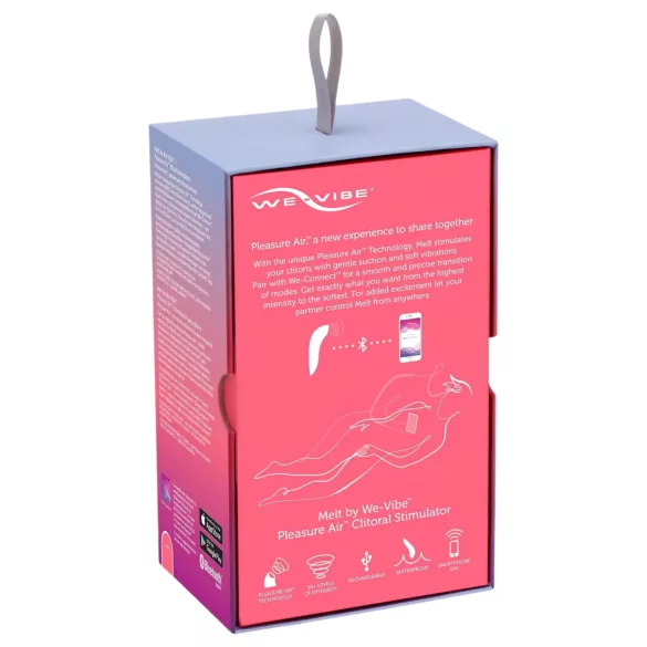 We-Vibe Melt - Aplikacijo upravljani stimulator klitorisa z zračnimi valovi (koralni)