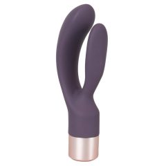   You2Toys Elegant Double - brezžični vibrator s palico (temno vijolična)
