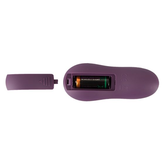 SMILE Panty - vodoodporni klitoralni vibrator na baterije z radijskim upravljanjem (vijolična)