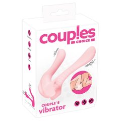   Couples Choice - brezžični vibrator za pare z dvema motorjema (svetlo roza)