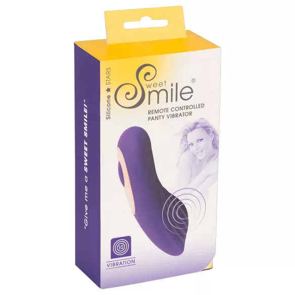SMILE - vibrirajoči vibrator za klitoris z daljinskim upravljanjem - vijoličen