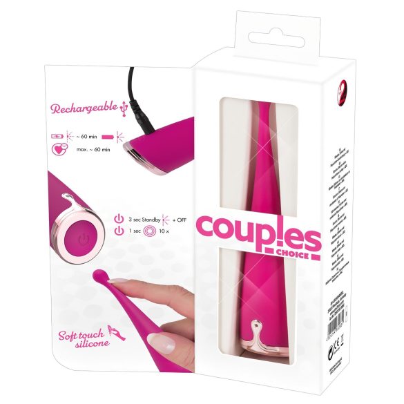 Couples Choice - vibrator za klitoris - polnilni - roza