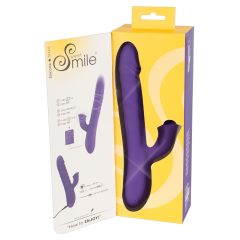   Smile Pearl - vibrator z vrtljivim biserom, ki se vrti, z možnostjo polnjenja (vijolična)