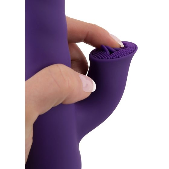 Smile Pearl - vibrator z vrtljivim biserom, ki se vrti, z možnostjo polnjenja (vijolična)