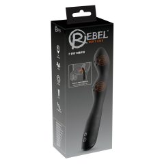   Rebel P-Spot - vibrator za prostato z dvojnim motorjem (črn)