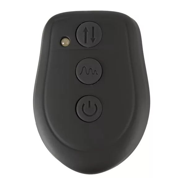 You2Toys - potisni vibrator na daljinsko upravljanje - akumulatorski črn