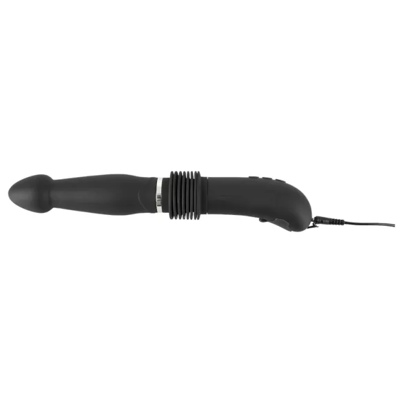 You2Toys - potisni vibrator na daljinsko upravljanje - akumulatorski črn