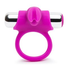  Happyrabbit - radijski obroček za penis z možnostjo polnjenja (vijolično-srebrno)