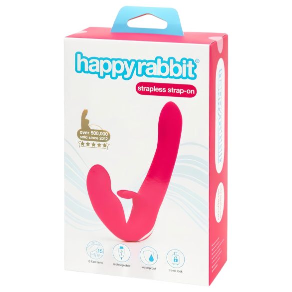 Happyrabbit - brezpašni vibrator za pare - rožnata