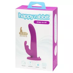   Happyrabbit - pas za pripenjanje z vibratorjem - zajček - vijoličen