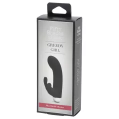   Fifty Shades of Grey - vibrator s klitoralnim nastavkom - črna