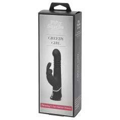 Fifty Shades of Grey - vibrator z gibljivo glavico - črna