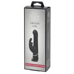   Fifty Shades of Grey Greedy Girl - vibrator za polnjenje, ki ga je mogoče ponovno napolniti, potisni (črn)
