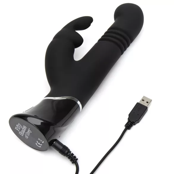Fifty Shades of Grey - vibrator z gibljivo glavico - črna
