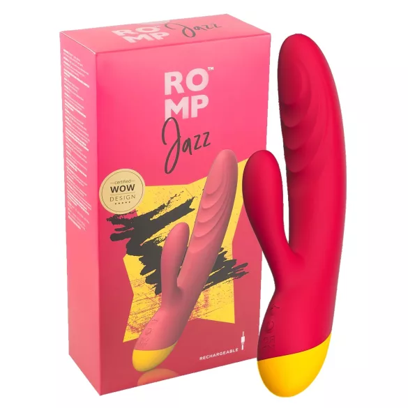 ROMP Jazz - vibrator za G-točko in klitoris - vodoodporen - roza