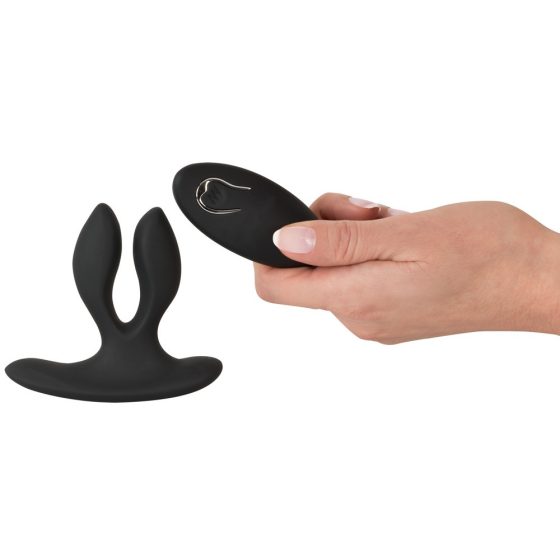 XOUXOU - Dvojni analni vibrator z možnostjo polnjenja (črn)