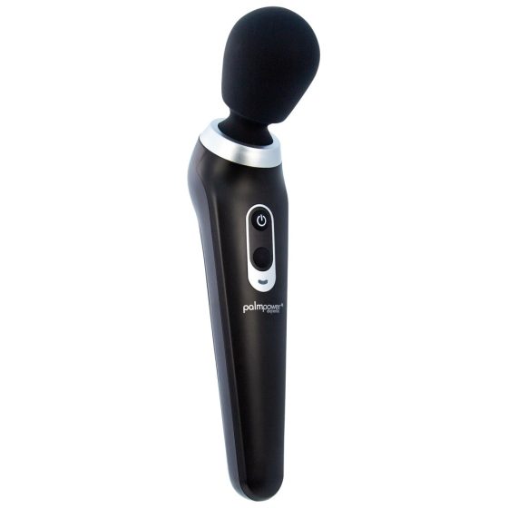 PalmPower Extreme Wand - masažni vibrator z možnostjo polnjenja (črn)