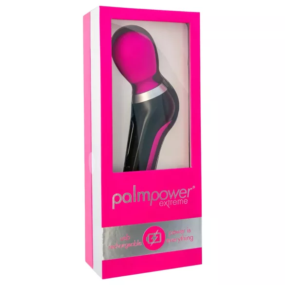 PalmPower Extreme - masažna paličica vibrator - polnilna - roza črna