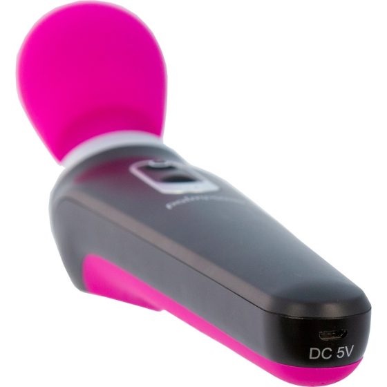 PalmPower Extreme Wand - masažni vibrator z možnostjo polnjenja (roza-črna)
