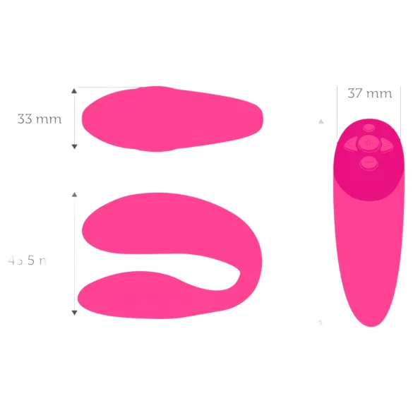 We-Vibe Chorus - polnilni, pametni vibrator za pare (roza)