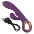 You2Toys - zajčji vibrator za klitoris - polnjenje USB - vijoličen