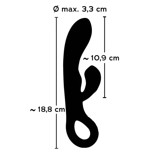 You2Toys - zajčji vibrator za klitoris - polnjenje USB - vijoličen
