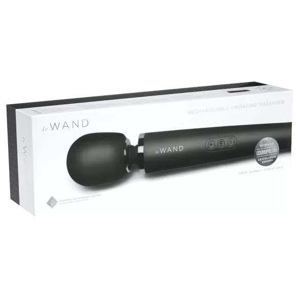 Le Wand Petite - ekskluzivni, akumulatorski masažni vibrator (črn)