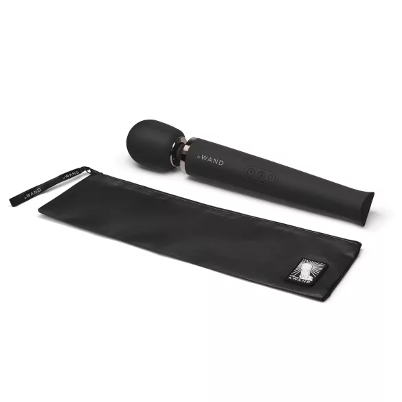 Le Wand Petite - ekskluzivni, akumulatorski masažni vibrator (črn)