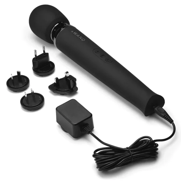 Le Wand Petite - ekskluzivni, akumulatorski masažni vibrator (črn)