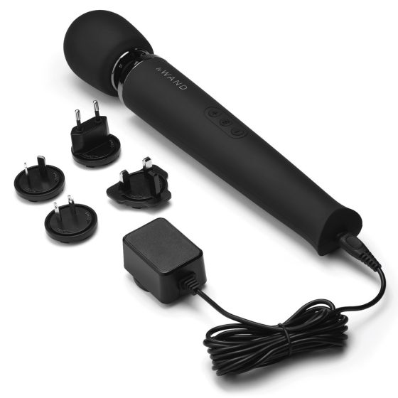 Le Wand Petite - ekskluzivni brezžični masažni vibrator (črn)