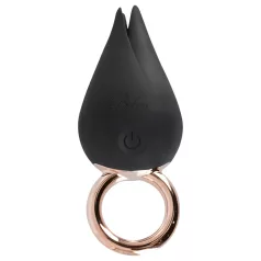   Belou - vibrator za klitoris - akumulatorski, vodoodporen - črn