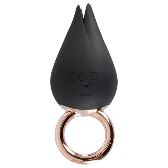 Belou - baterijski vodoodporni vibrator za klitoris (črn)