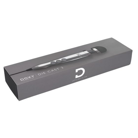 Doxy Die Cast 3 Wand - masažni vibrator iz električnega omrežja (srebrn)